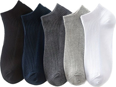 FABLOID Men & Women Solid, Striped Ankle Length(Pack of 5)