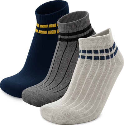 METRONAUT Men Striped Ankle Length(Pack of 3)