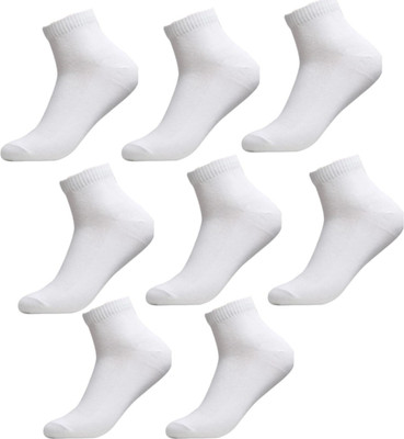 JPT Unisex Solid Ankle Length(Pack of 8)
