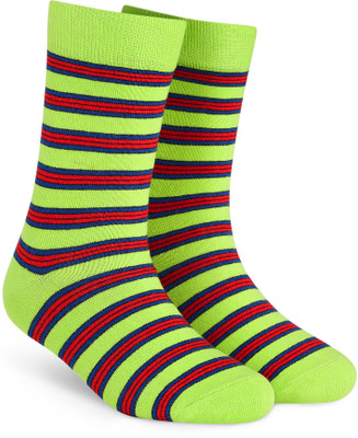 Dynamocks Men & Women Striped Mid-Calf/Crew