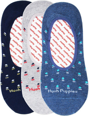 HUSH PUPPIES No Shows/ Footies/ Loafer Socks for Men Printed Low Cut(Pack of 3)