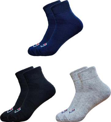 LABOLIA Men & Women Solid, Self Design Ankle Length, Mid-Calf/Crew(Pack of 3)