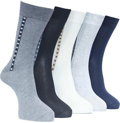 GARUN Men Perforations Calf Length(Pack of 5)