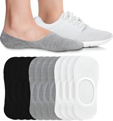 SHANVI ENTERPRISES Unisex Solid Peds/Footie/No-Show, Low Cut(Pack of 3)