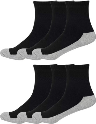 Akeet Trend Men Solid Ankle Length(Pack of 6)