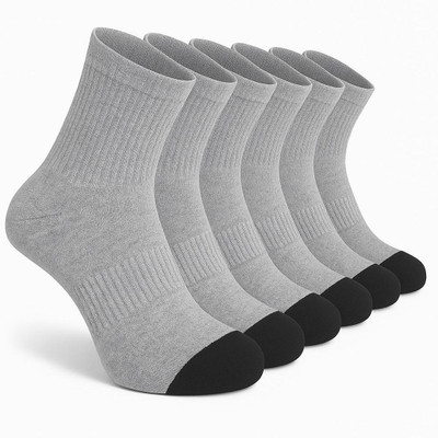 RECKZOZ Men & Women Solid Mid-Calf/Crew(Pack of 3)
