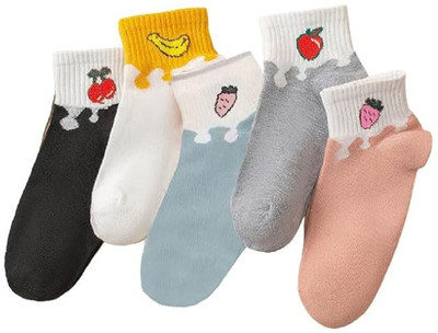 Shihen Unisex Solid Low Cut(Pack of 5)