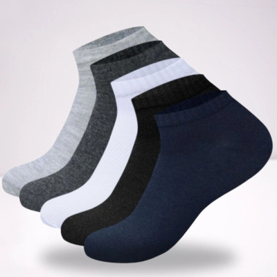 Paareva Men Solid Ankle Length(Pack of 5)