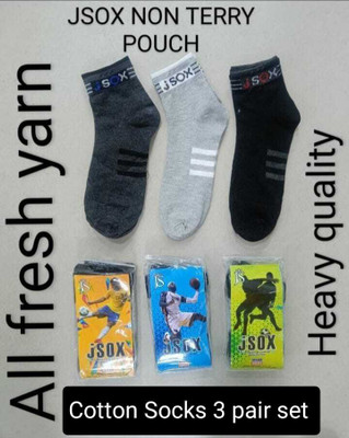 KAPILHOSIERY Men Solid Ankle Length(Pack of 3)