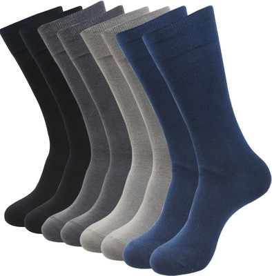 Broova Men Solid Calf Length