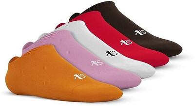 TalkingSox Men & Women Solid Peds/Footie/No-Show(Pack of 5)