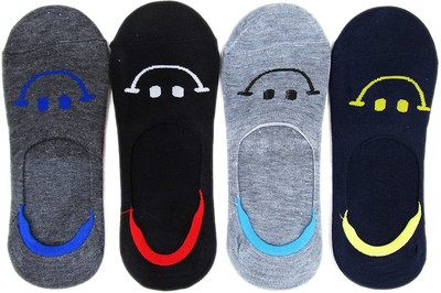VISHAL_Co Men & Women Solid Ankle Length, Peds/Footie/No-Show, Low Cut(Pack of 4)