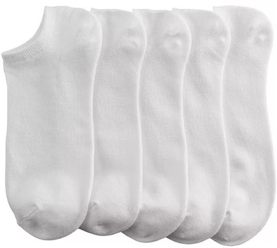 FATON Men Solid Low Cut(Pack of 5)