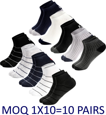 krijo Men Solid Ankle Length(Pack of 5)