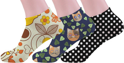 mefunky Men & Women Printed Ankle Length(Pack of 3)