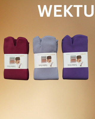 WEKTU Men & Women Striped Knee High(Pack of 3)