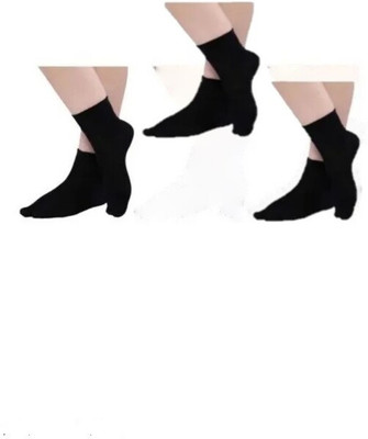 Suprix Women Solid Ankle Length, Peds/Footie/No-Show, Low Cut(Pack of 3)