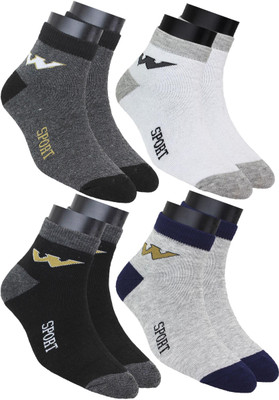 Neska Moda Men & Women Printed Ankle Length(Pack of 4)