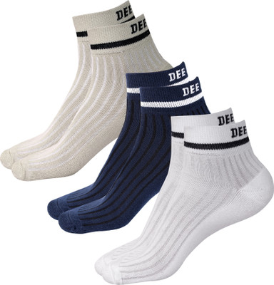DEE LEAF Men Solid Ankle Length(Pack of 3)