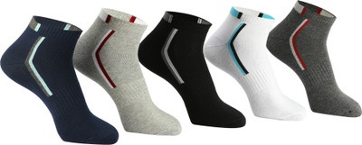 PRIMESOX MOVE ON Men Printed Ankle Length(Pack of 5)