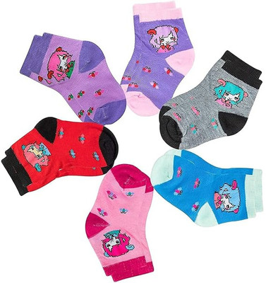 salutor Baby Boys & Baby Girls Printed Mid-Calf/Crew(Pack of 6)