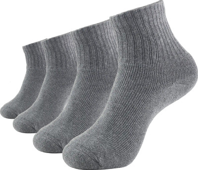 XOALT Unisex Solid Calf Length(Pack of 4)