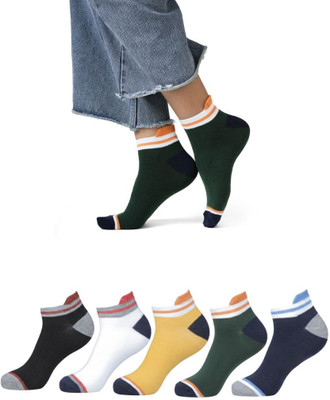 sockslab Men & Women Perforations Ankle Length(Pack of 5)