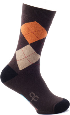 Adam Phillip Men Printed Mid-Calf/Crew