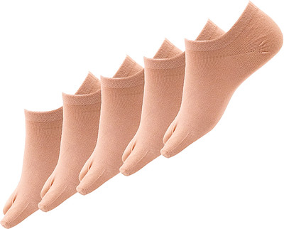 Footprints Women Solid Ankle Length(Pack of 5)