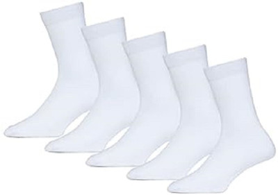 Suprix Unisex Solid Calf Length, Mid-Calf/Crew(Pack of 5)