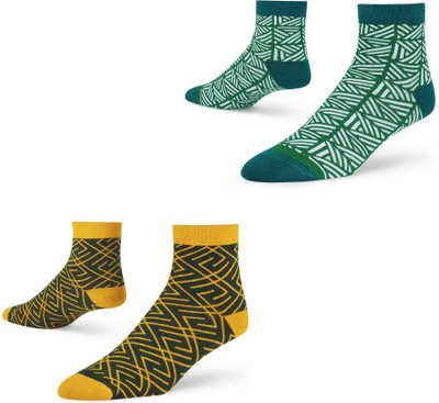 Dynamocks Unisex Printed Ankle Length(Pack of 2)