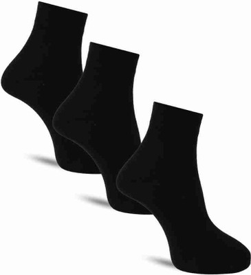 ASTITVA Men & Women Solid Ankle Length(Pack of 3)
