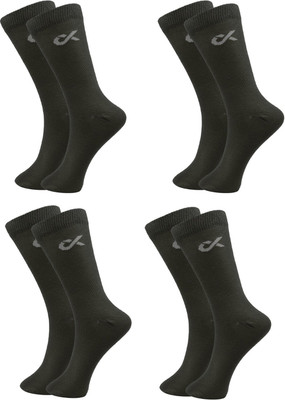 XJARVIS Men Solid Calf Length(Pack of 4)