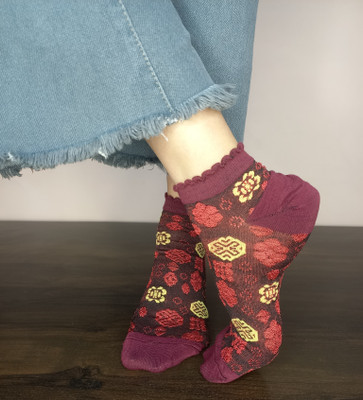 SBG Collections Girls Floral Print Ankle Length(Pack of 5)