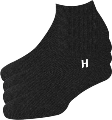 Heelmate Men & Women Solid Ankle Length(Pack of 4)