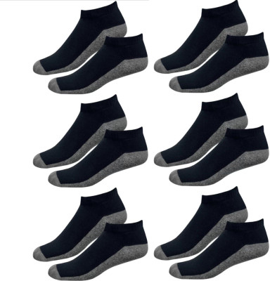 Akeet Trend Men Solid Ankle Length(Pack of 6)