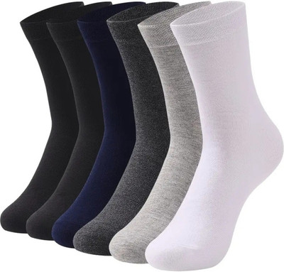 PALMLON Men Solid Ankle Length(Pack of 6)