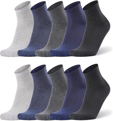 Sunex Men Solid Ankle Length(Pack of 10)