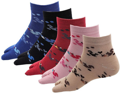 Aivira Women Printed Calf Length(Pack of 5)
