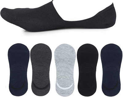 orrery Men Solid Low Cut, Peds/Footie/No-Show(Pack of 5)