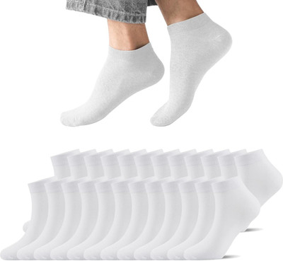Stepup Unisex Solid Ankle Length(Pack of 10)