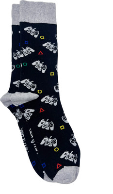 Mint and Oak Men Printed Mid-Calf/Crew