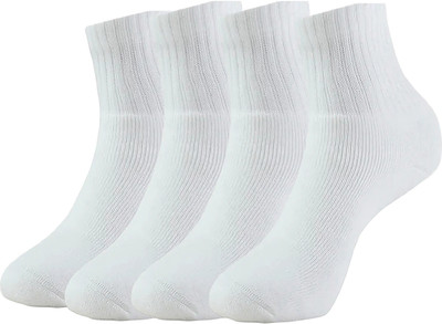XOALT Unisex Solid Ankle Length(Pack of 4)