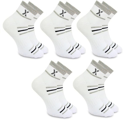 RECKZOZ Men Striped Ankle Length(Pack of 5)