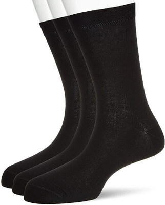 Broova Men Solid Calf Length, Mid-Calf/Crew(Pack of 3)