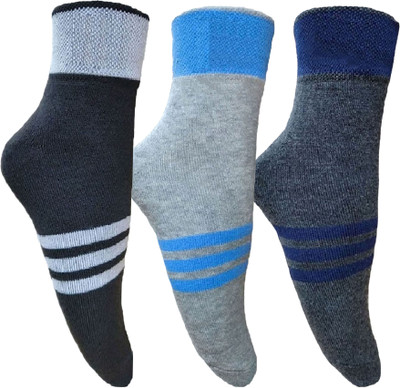 LABOLIA Men & Women Solid Ankle Length, Mid-Calf/Crew(Pack of 3)