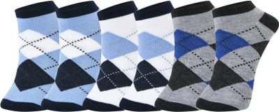 SOCKS BREW & CO. Men Solid Ankle Length(Pack of 3)