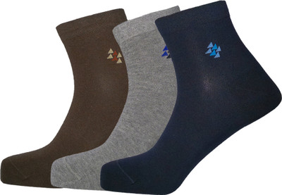 Lux Nitro Men Solid Ankle Length(Pack of 3)