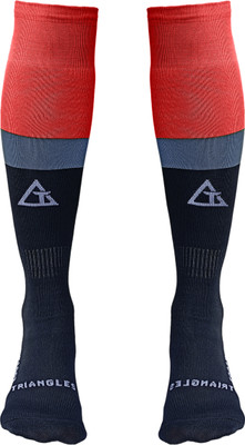 Triangles Sports Hosiery Men & Women Self Design Knee High