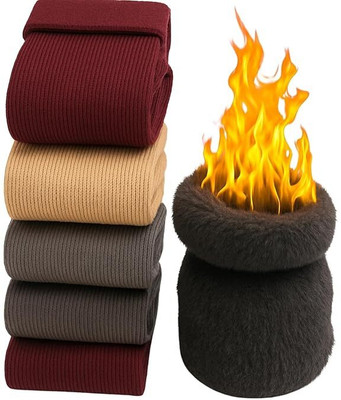 SJE Women Solid Calf Length(Pack of 6)